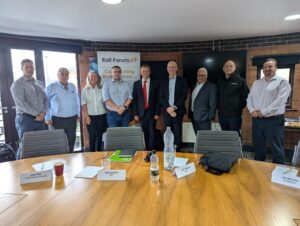 Sept 2024 – Our Export Steering Group hold a round table with DBT Rail Team (lead Simon Burke and Rail Specialist, Jake Rudham)