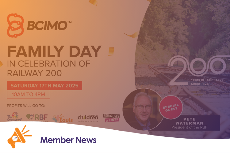 Railway Benefit Fund’s President Pete Waterman OBE Joins BCIMO’s Family Day Line Up